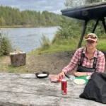 ingmari vid vindskyddet - skogensro